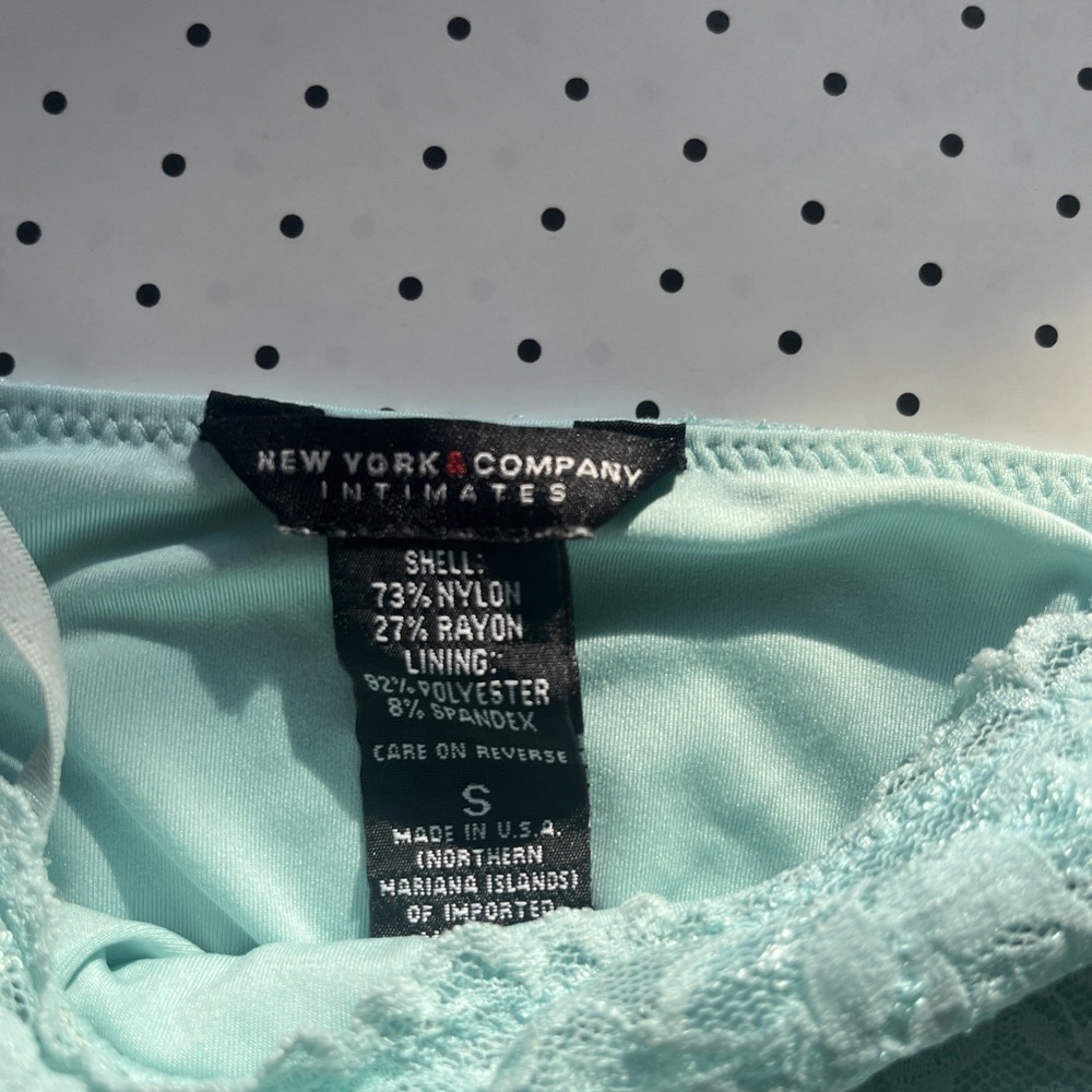 Y2K Lace Cami Balletcore Womens Small Seafoam Mint Blue Adjustable Strap - Picture 4 of 7
